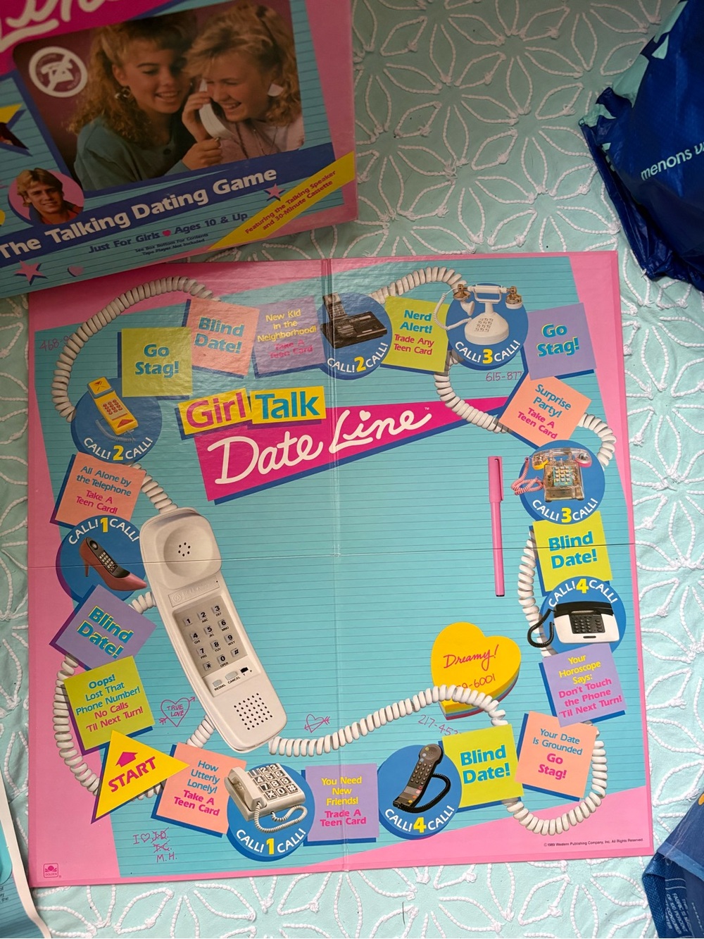 Vintage Girl Talk Dateline Board Game Complete ! - Picture 13 of 16